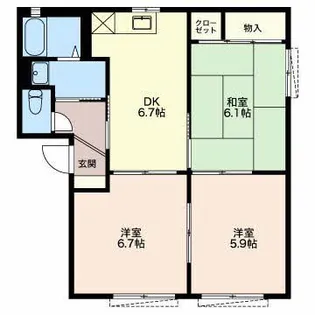 ジュビレオ 壱番館【1階】の間取り
