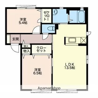 FOREST神楽 A【1階】の間取り