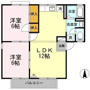 セジュール千代田【2階】の間取り
