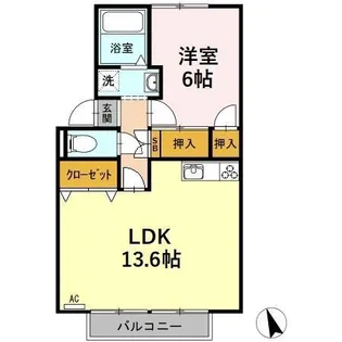 ハミングバード【2階】の間取り