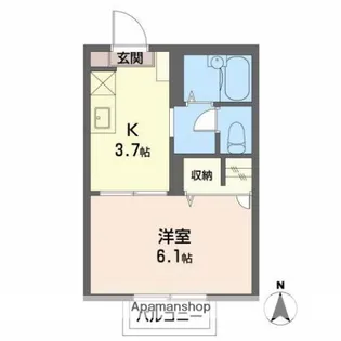 SHININGSTAR【2階】の間取り