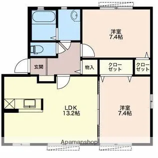 MASTTOWN蘇原申子 A【1階】の間取り
