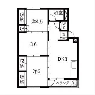 朝霧ビル【3階】の間取り