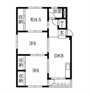 朝霧ビル【4階】の間取り
