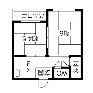 南陽ビル【302号室】の間取り