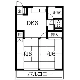 高木ビル【501号室】の間取り