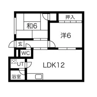 プリンセス高屋【3階】の間取り
