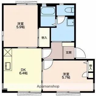 コスモハイツ A【1階】の間取り