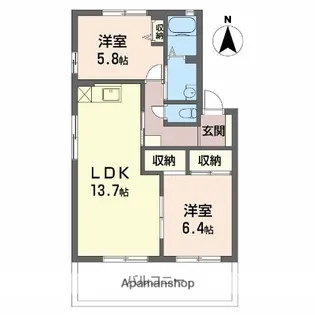 サン シールクロ A【202号室】の間取り