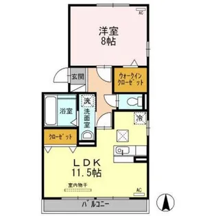 オルテンシアMT【1階】の間取り
