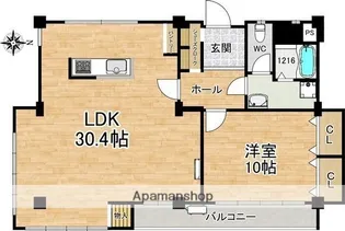メルベーユ【401号室】の間取り