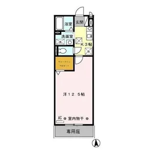 コーポアイリス【1階】の間取り