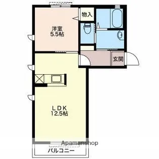 エレガンスフルール【2階】の間取り