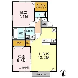 マノワール・KII A【2階】の間取り