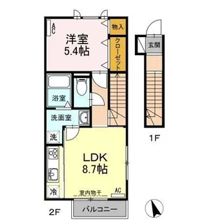 シャルマン【2階】の間取り