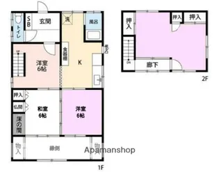 ひだまりと新緑のテラス【1号室】の間取り