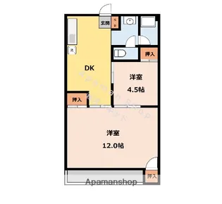 ナカシマビル【2階】の間取り