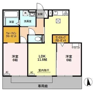 AーFLAT【1階】の間取り