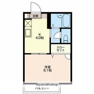 サンライズ美濃 A【2階】の間取り