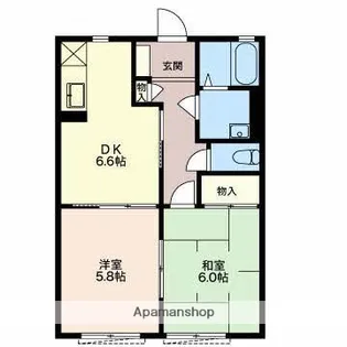 ビューテラス鵜沼 C【1階】の間取り