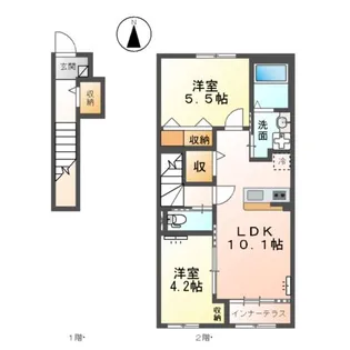 IMPERIAL MAISON【203号室】の間取り