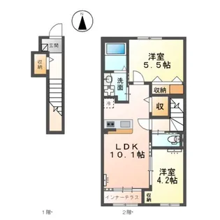 IMPERIAL MAISON【202号室】の間取り