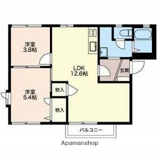 フレグランスこうえ C【1階】の間取り