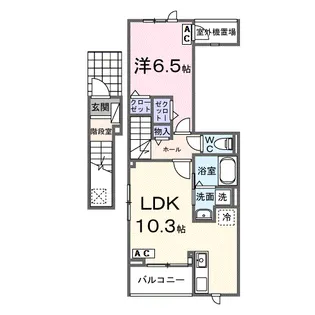 ソルジエンテ【2階】の間取り
