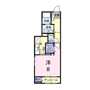 エネルジコ(ENERGICO)【105号室】の間取り