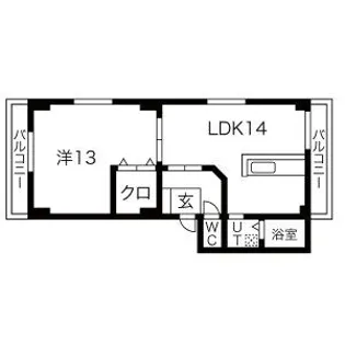 シャトーみずほ【1階】の間取り