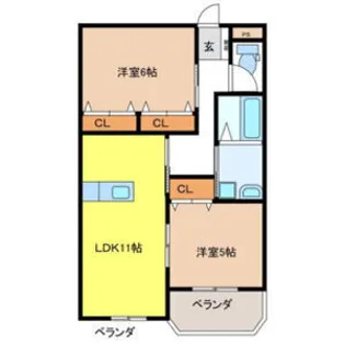 シャトーみずほ【3階】の間取り