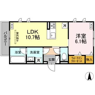 セレスティア穂積【2階】の間取り