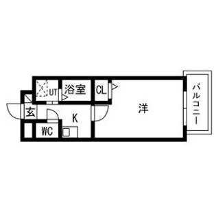 セントラルハイツ茜山【406号室】の間取り