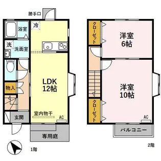 カーサ石原瀬 I【B号室】の間取り