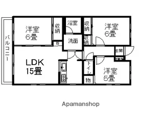 ルミエール山本【A401号室】の間取り