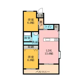 プライムライフ【4階】の間取り