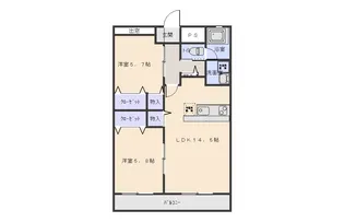 ペア マルタ【4階】の間取り