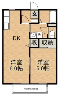 サニーオンリーワン【1階】の間取り