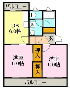 コーポラス日向【3階】の間取り