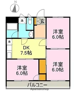 グリーンハイツ遠藤【2階】の間取り