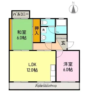 メゾンドアーシアンⅡ【302号室】の間取り
