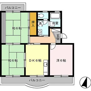 コーポラス望月【2階】の間取り