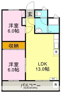 コーポ時田【201号室】の間取り