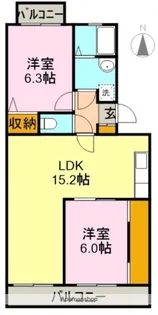 ストロベリーコーポ【103号室】の間取り
