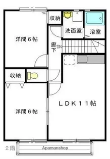 ワンパレス【2階】の間取り