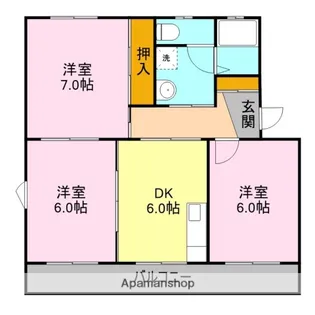 うえすとハイツ【101号室】の間取り