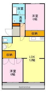 エステートみずほ【3A号室】の間取り