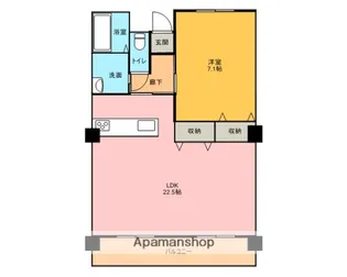 アグレアーブル【6階】の間取り
