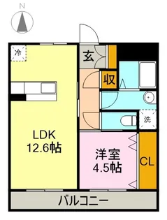 KLAVIER(クラヴィーア)【302号室】の間取り