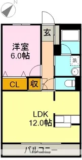 エステートⅡ【403号室】の間取り